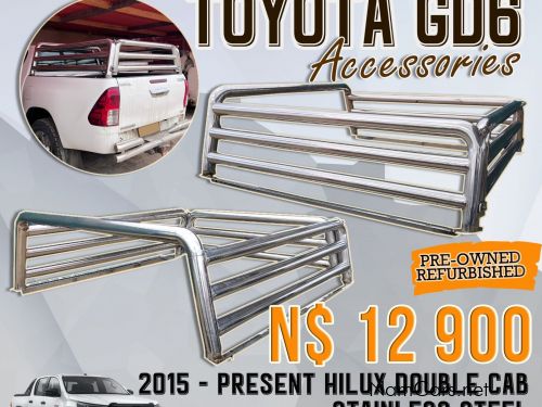 Used TOYOTA GD6 DOUBLE CAB STAINLES STEEL RAILS for sale in Windhoek