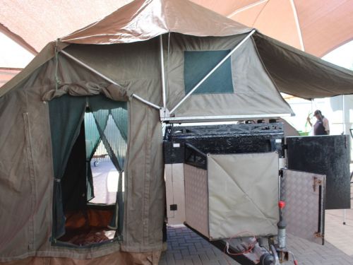 Home build Camping trailer in Namibia
