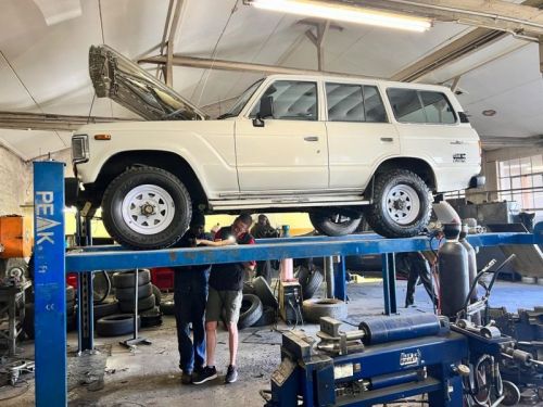 Toyota Land Cruiser FJ62 in Namibia